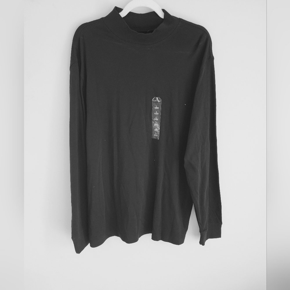 NWT St. John's Bay Mockneck Long Sleeve shirt Size: L